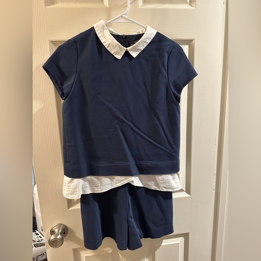 ZARA Collared Short Playsuit - Picture 3 of 4